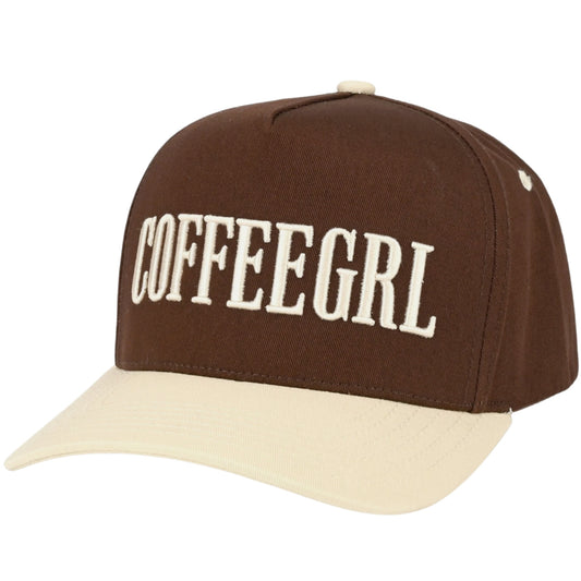 Coffeegrl CC Trucker Hat - Cream/Brown
