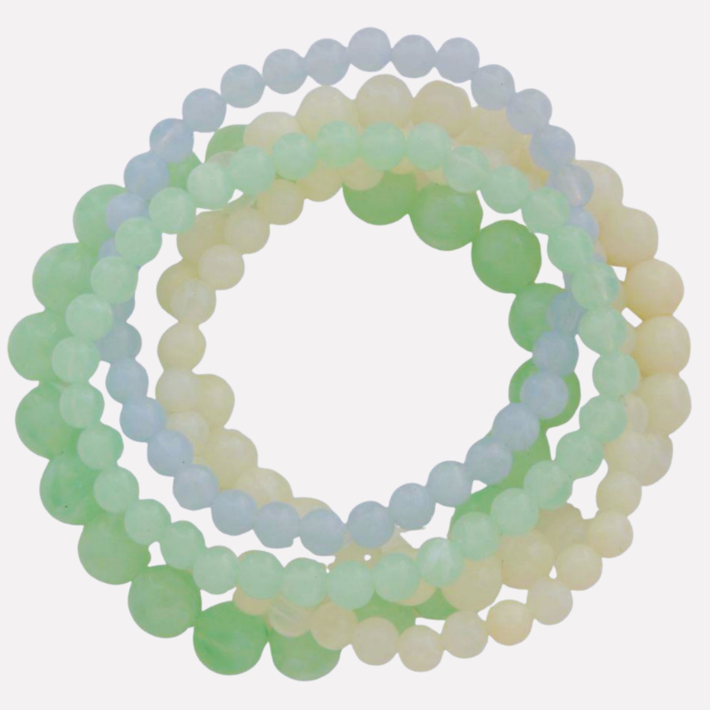 Multi-color Bead Bracelet Set
