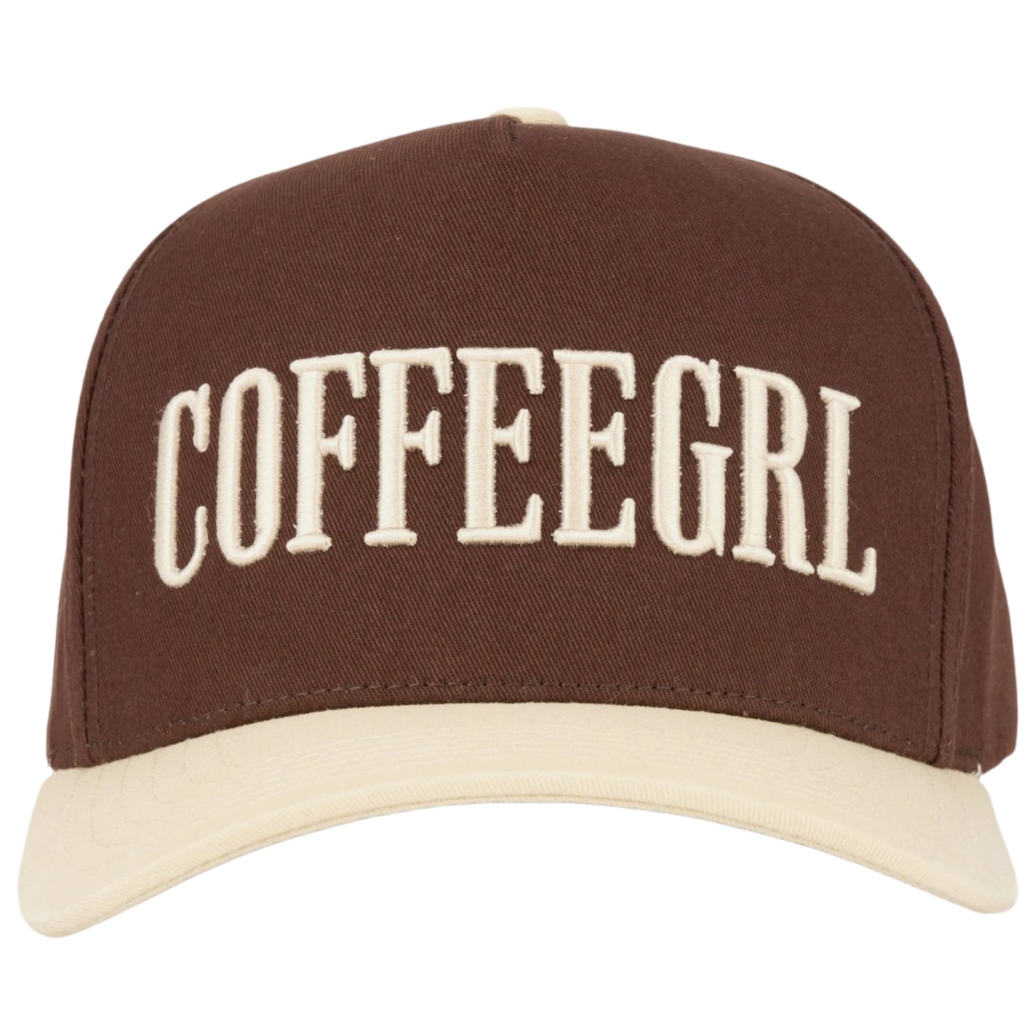 Coffeegrl CC Trucker Hat - Cream/Brown