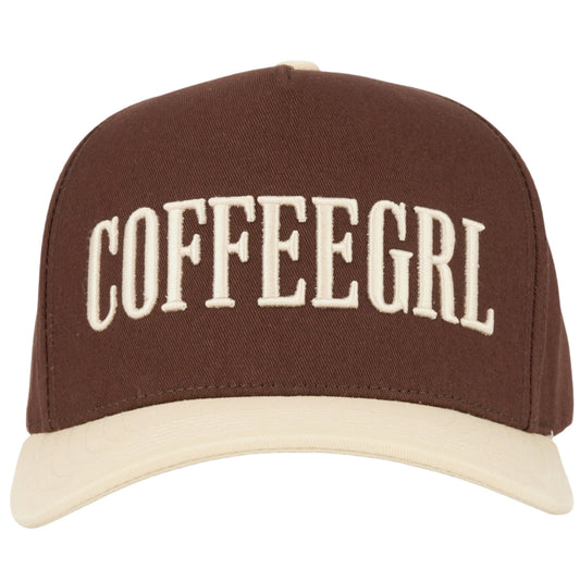 Coffeegrl CC Trucker Hat - Cream/Brown