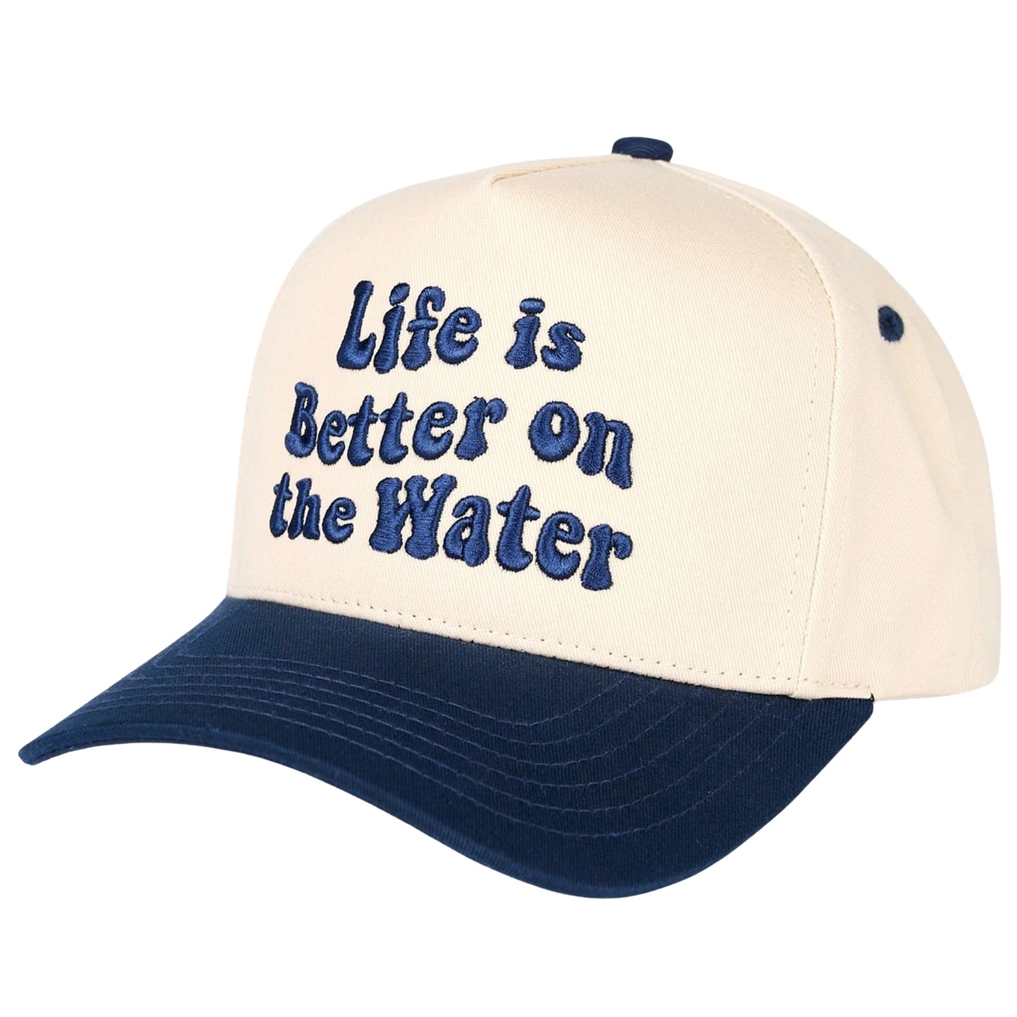 Life is Better on the Water CC Trucker Hat - Navy