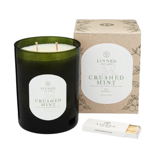 Linnea Crushed Mint 2-Wick Candle