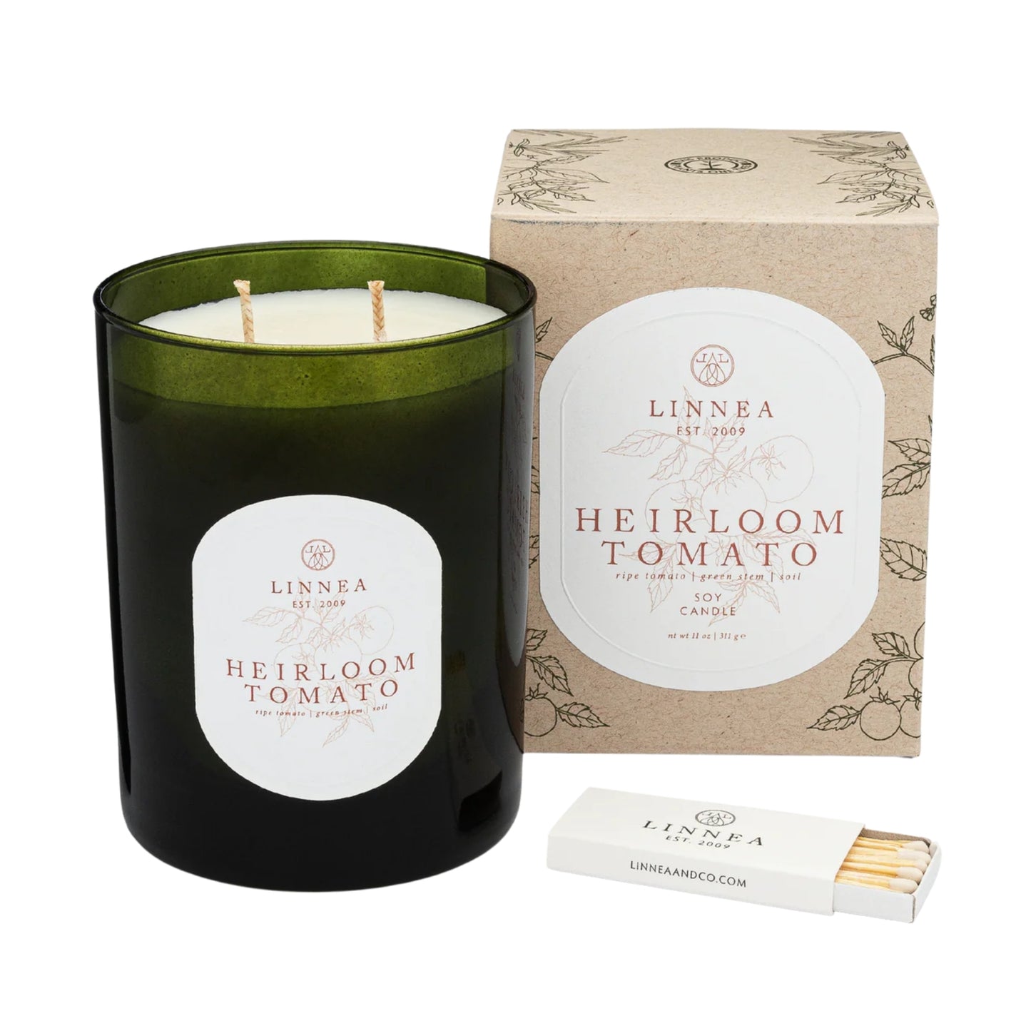 Linnea Heirloom Tomato 2-Wick Candle