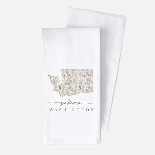 Porter Lane Home Floral Washington State Tea Towel